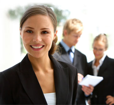 Empresária sorrindo